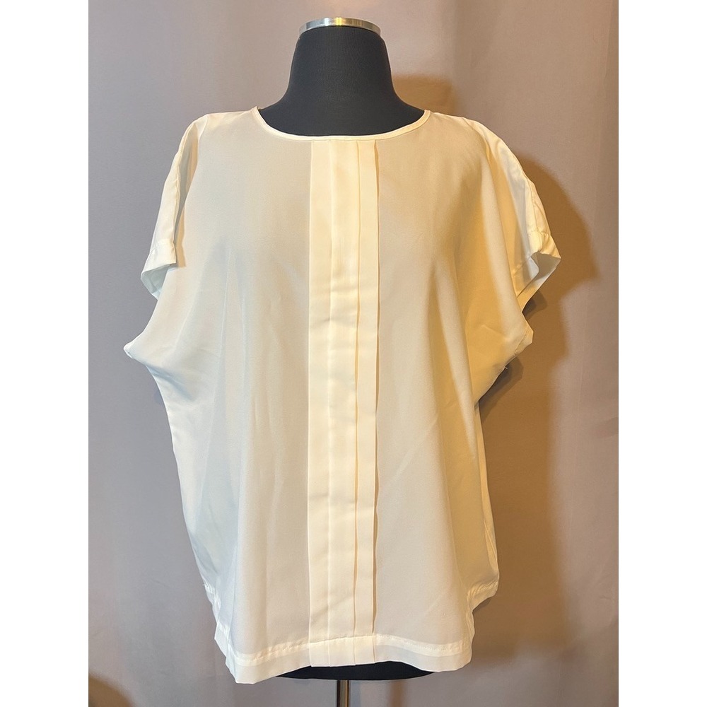 Vintage Lucky Winner Women's Linen Pullover Riffle Blouse Sleeveless Made in USA
